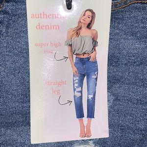 Medium Wash Distressed Jeans